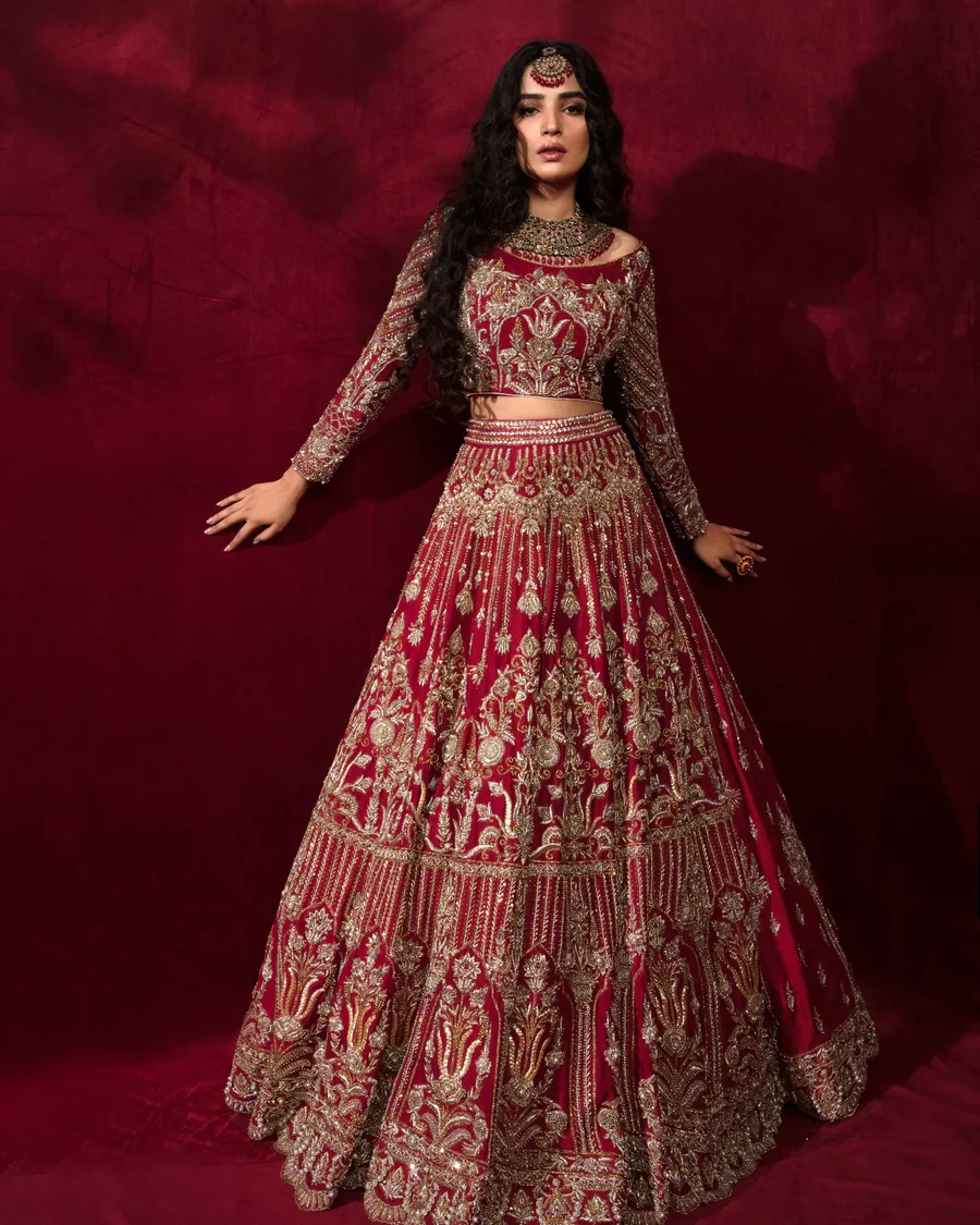 Shehnaaz Gill Dons Gorgeous Bridal Red Lehenga, S